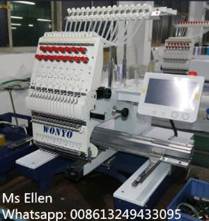 Prix économique de machine de broderie d'ordinateur de 15 couleurs