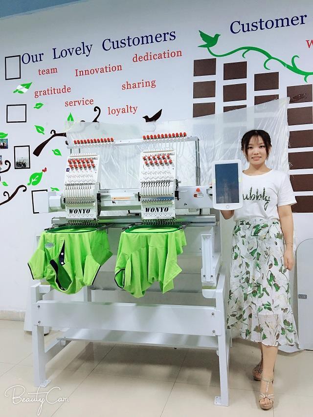 Le meilleur Machine principale de broderie d'ordinateur 2 avec le prix de bonne qualité de machine de broderie