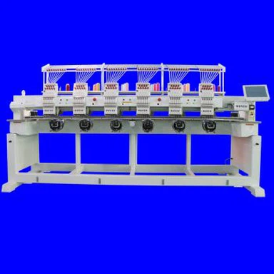 Les dernières couleurs à haute vitesse 6 de la tête 9 ont automatisé la machine 400 * 450 millimètres de broderie