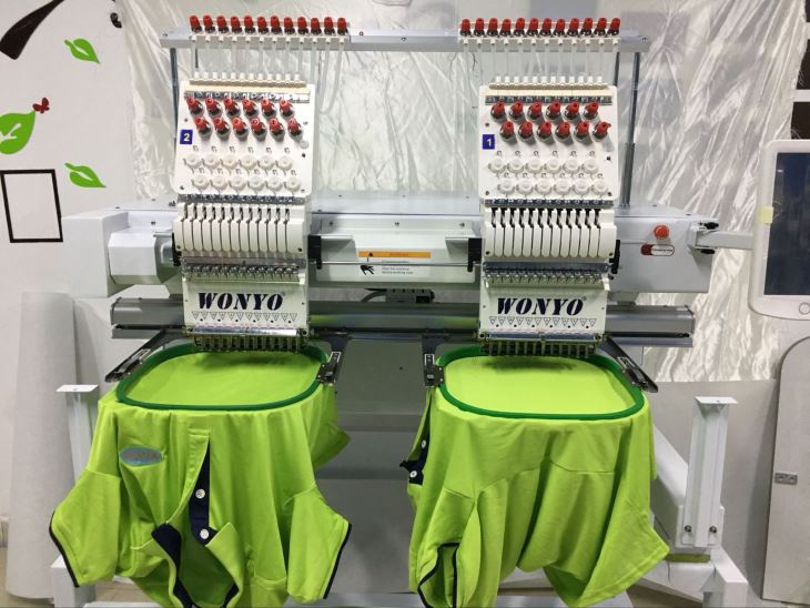 Wonyo 2 Head Computerized Embroidery Machine With Spare Parts