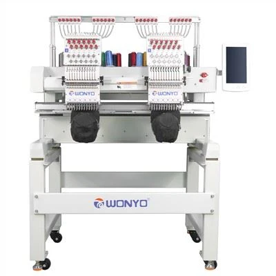 Machine à broder textile principale Wonyo 2 informatisée pour les entreprises
