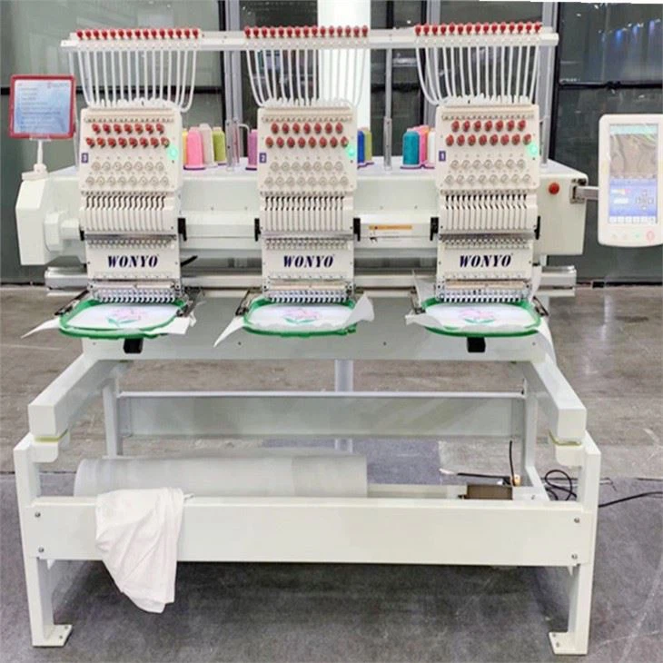 Machine de broderie de vêtement de laser de tête de Wonyo 3 avec l'aiguille multi de Chine