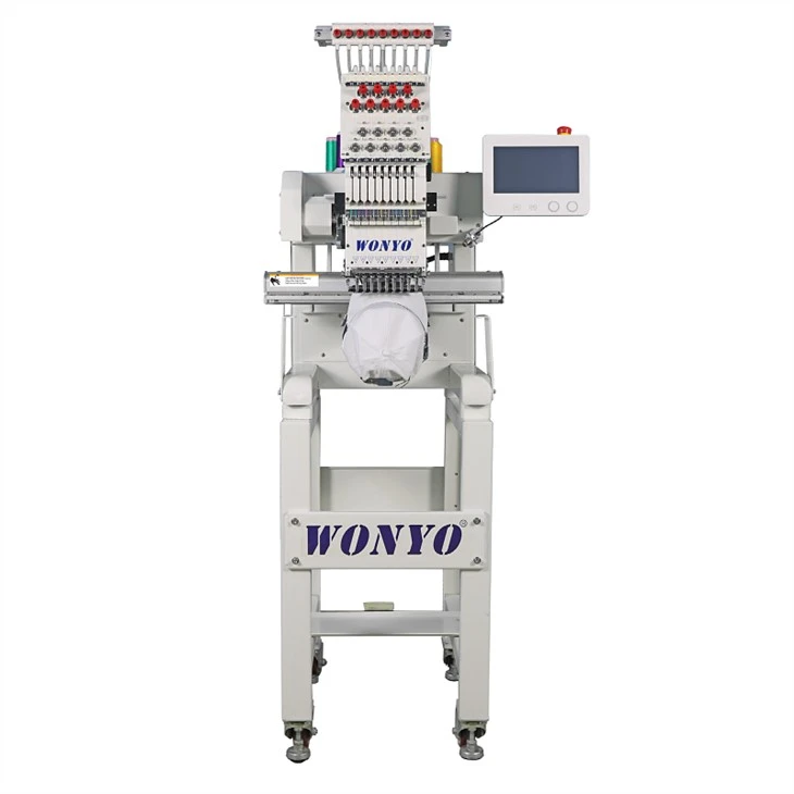 Machine de broderie automatisée par tête simple de ventes chaudes de Wonyo pour l'industrie