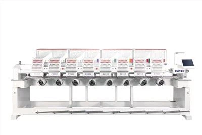 Nouveau 8 têtes 9 12 15 aiguilles plat T - prix de la machine à broder informatisé en Chine